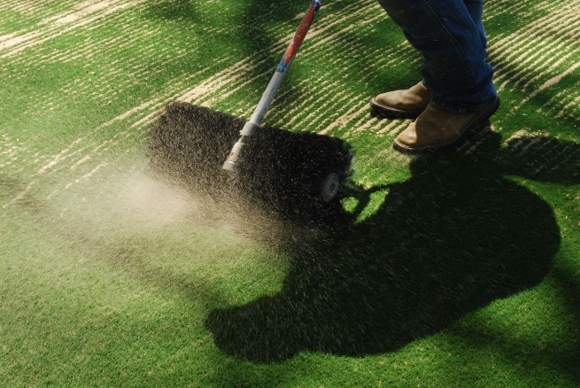 Los Angeles and Southern California artificial turf installation - base layer aggregate
